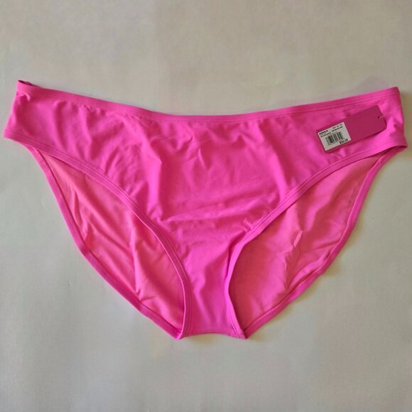 Juniors' Plus Ninety-Nine° High-Leg Swim Bottoms, Malibu Pink, Size: 3X - Picture 3 of 4